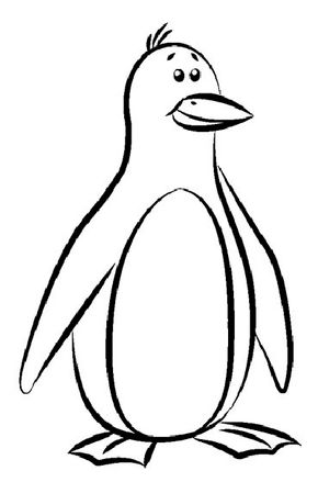 penguin drawing simple