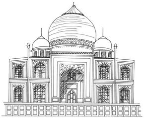 Famous Landmarks Image Gallery Learn how to draw the Taj Mahal in a few simple steps. See more pictures of famous landmarks.