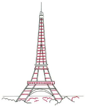 tour eiffel drawing