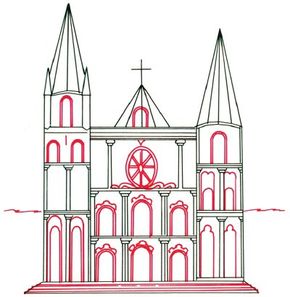 medieval cathedrals drawings