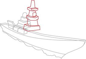 navy ship drawing