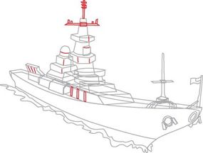 navy ship drawing