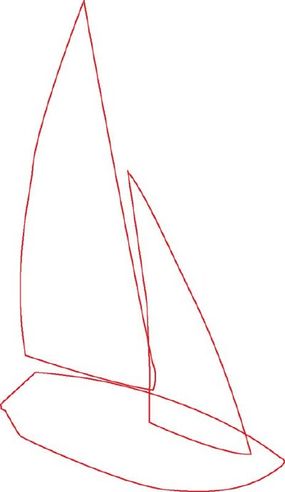 easy sailboat sketch