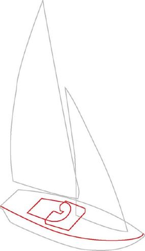 easy sailboat sketch