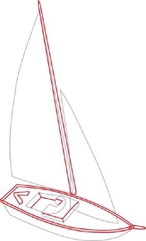 sailboat boat drawing