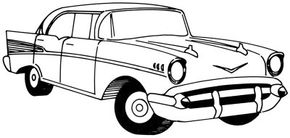 Learn to draw this 1957 Chevy.
