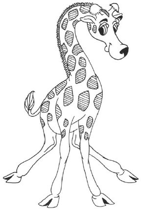 Cartoon deals giraffe drawing