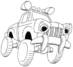 How to Draw a Cartoon Monster Truck