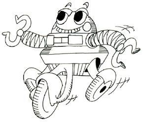 Robot Image Gallery Learn how to draw a cartoon robot with our simple step-by-step instructions. See more pictures of robots.