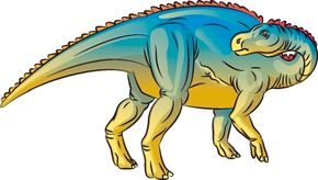 Learn how to draw this Bactrosaurus dinosaur.