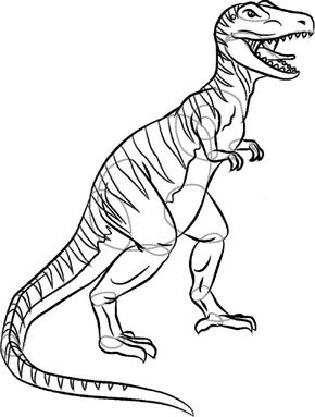 How to draw how to draw a tyrannosaurus 