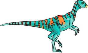 Dinosaur Image Gallery Hypsilophodon dinosaurs all-over stripes are fun to draw and color. See more dinosaur pictures.