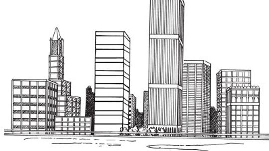 cool skyscrapers drawings