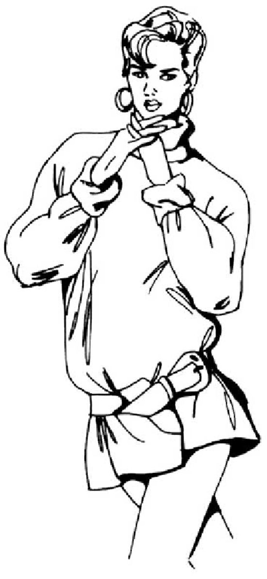 18新利最新登入如何在5个步骤中画一个穿着超大毛衣的女人＂class=