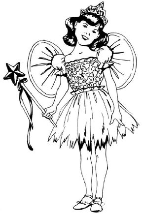 Draw a little girl in a fairy costume by following our step-by-step directions.