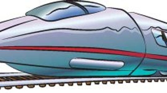 how to draw a bullet train