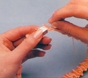Sew the ends of elastic securely.