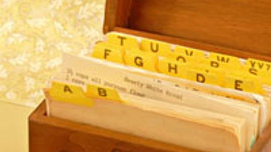 How to Organize Recipes