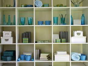 Bookshelves aren't just for books, anymore. Get creative!