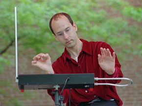 Look, but don't touch: with a theremin, you play without touching the instrument.