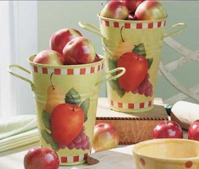 Learn to stencil Bountiful Fruit Buckets.