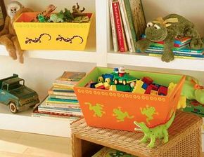 Stencil the Creepy-Crawly Nesting Boxes.