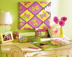 Stencil the Butterfly Bulletin Board.