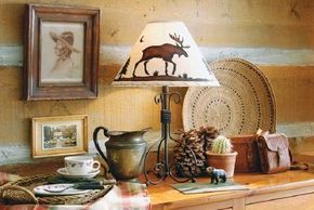 A Rustic Moose Lampshade is rustic, yet genteel.