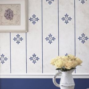 In this article, we'll teach you how to stencilfaux wallpaper that's better than the real thing.