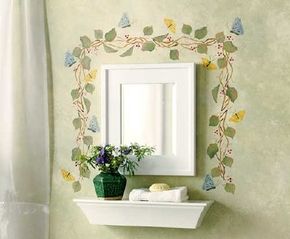 Add a burst of color to your room with this beautiful butterfly border.