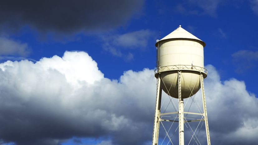 Why don't water towers freeze solid in the winter?