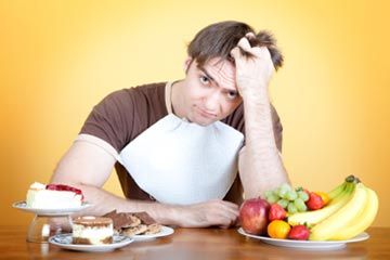 Man choosing snacks