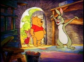 Winnie the Pooh, Piglet, and Rabbit are three of the key characters in the world created by Milne.