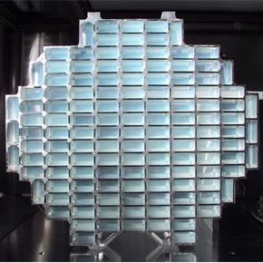 This dust collector for the spacecraft STARDUST was outfitted with 260 aerogel panels.