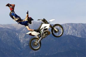 Motocross and other extreme off-road sports have high rates of injuries and hospitalization. Some of the riders trying to executive this seat-grab trick probably make up those stats. See more off-roading pictures.