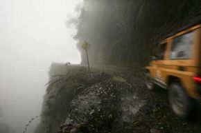 If you find yourself frequenting North Yungas Road (also known as El Camino de la Muerte, &quot;the Road of Death&quot;) connecting the Bolivian cities of La Paz and Coroico, then you might want to check those shocks more often.