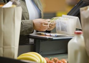 Using coupons at the grocery checkout