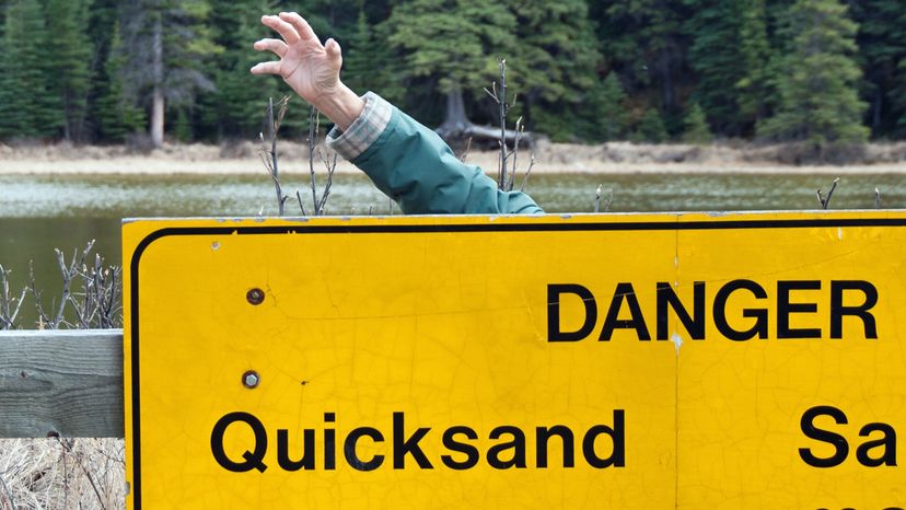 sinking in quicksand