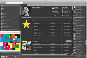 the Spotify interface