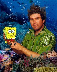 斯蒂芬·希伦堡（Stephen Hillenburg）的创作，海绵宝宝（Spongebob Squarepant）。“width=