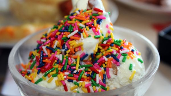 ice cream with sprinkles