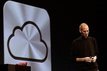 Steve Jobs introduced the iCloud service at the Apple World Wide Developers Conference in June 2011.