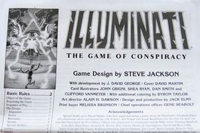 photograph of Illuminati instruction manual