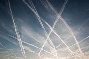 Those trails of smoke behind planes are not innocent. Nope, this is how the Illuminati manipulates the weather.