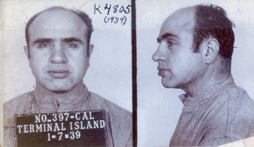 Al Capone, one of the most famous criminals in the history of the United States, had his mug shot taken numerous times.