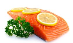 salmon lemons parsley