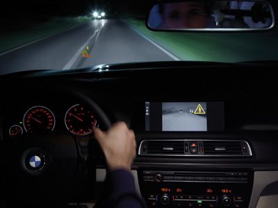 BMW Night Vision with Pedestrian Detection