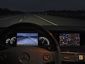 The Mercedes-Benz Night View Assist system is an example of near-infrared (NIR) technology.