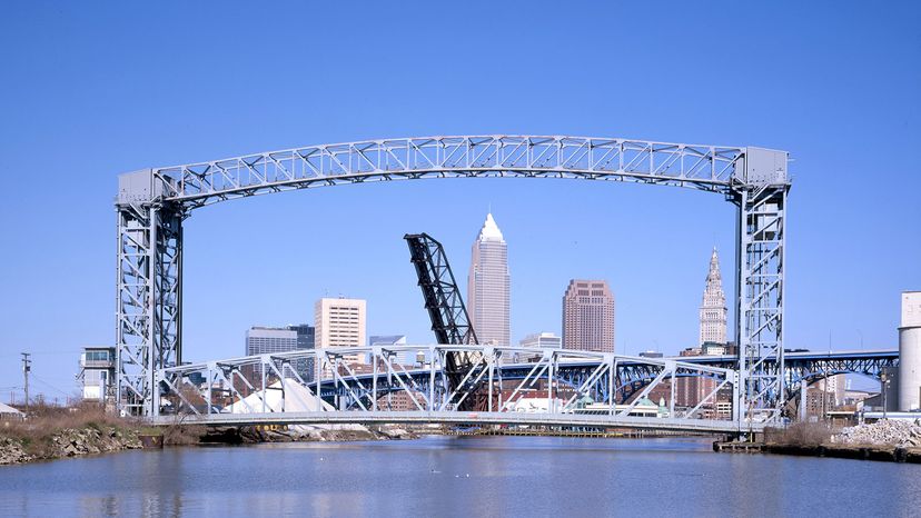 steel bridge in Cleveland