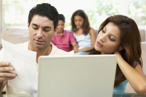 couple and computer